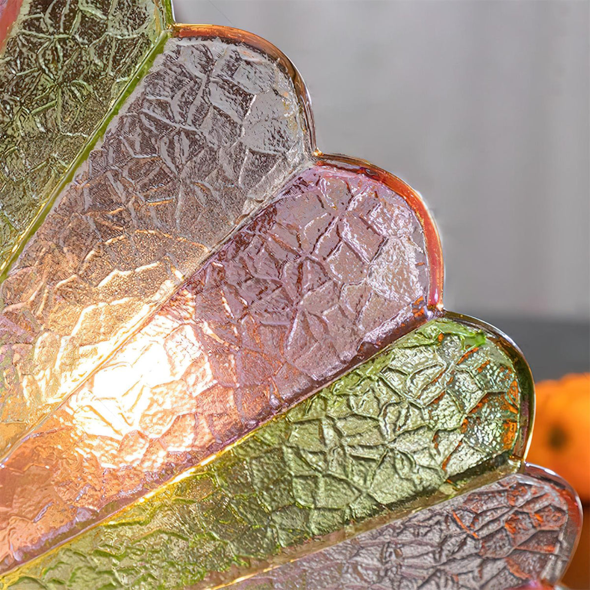 Glazen Plafondlamp Bloemvorm Vintage