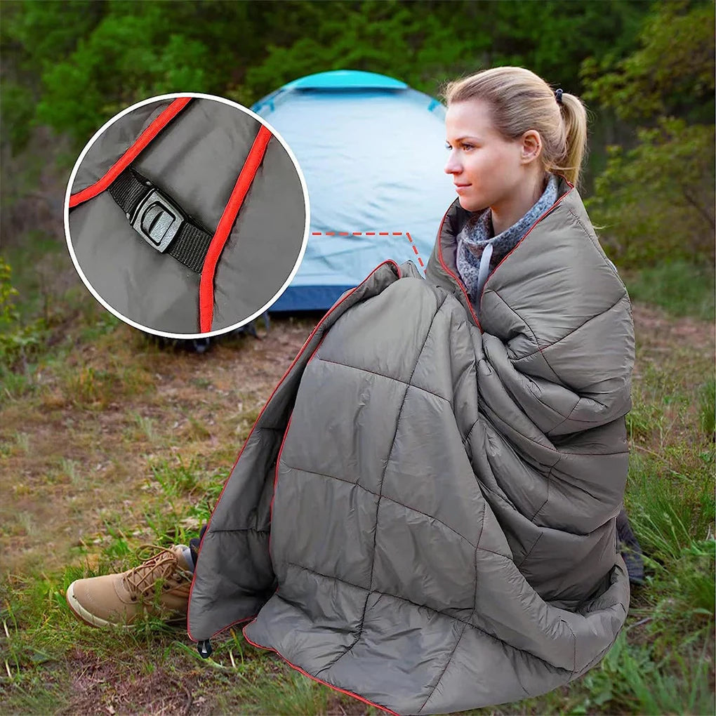 Lichtgewicht Gewatteerde Kampeerdeken en Poncho