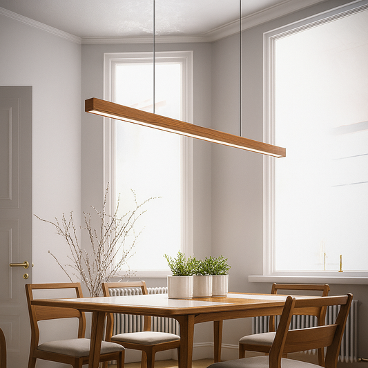 Odior lineaire houten hanglamp