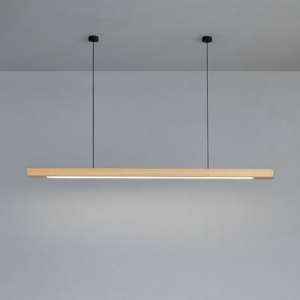 Odior lineaire houten hanglamp