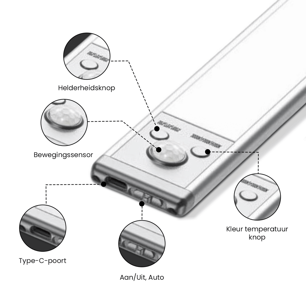 LUMILITE PRISM Draadloze LED Sensorlamp