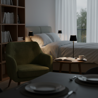 Draadloze oplaadbare LED-tafellamp