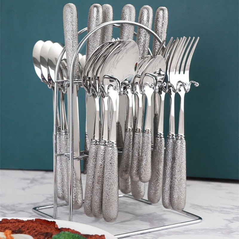 Titanium bistro bestekset 24-delig
