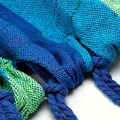 Luxe gestreepte canvas hangmat