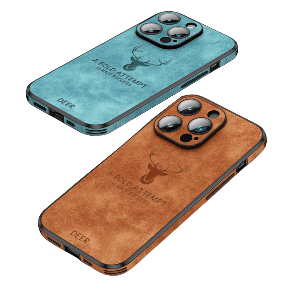 LuxeShield lederen iPhone-hoesje