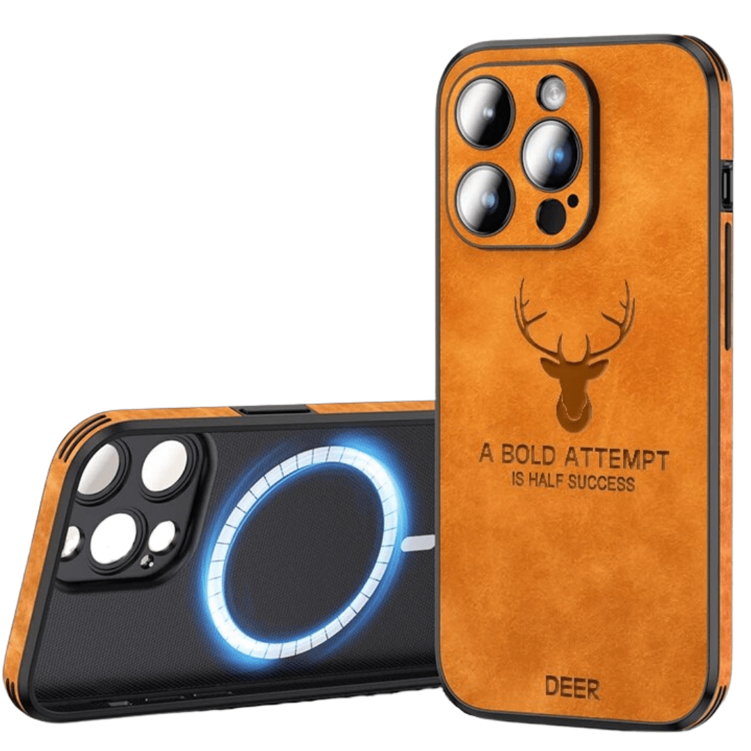LuxeShield lederen iPhone-hoesje