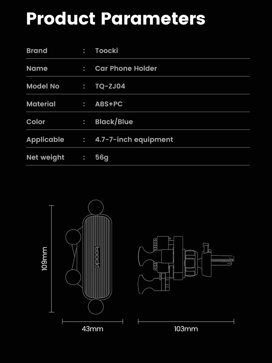 Car Holder ventilatie telefoonhouder
