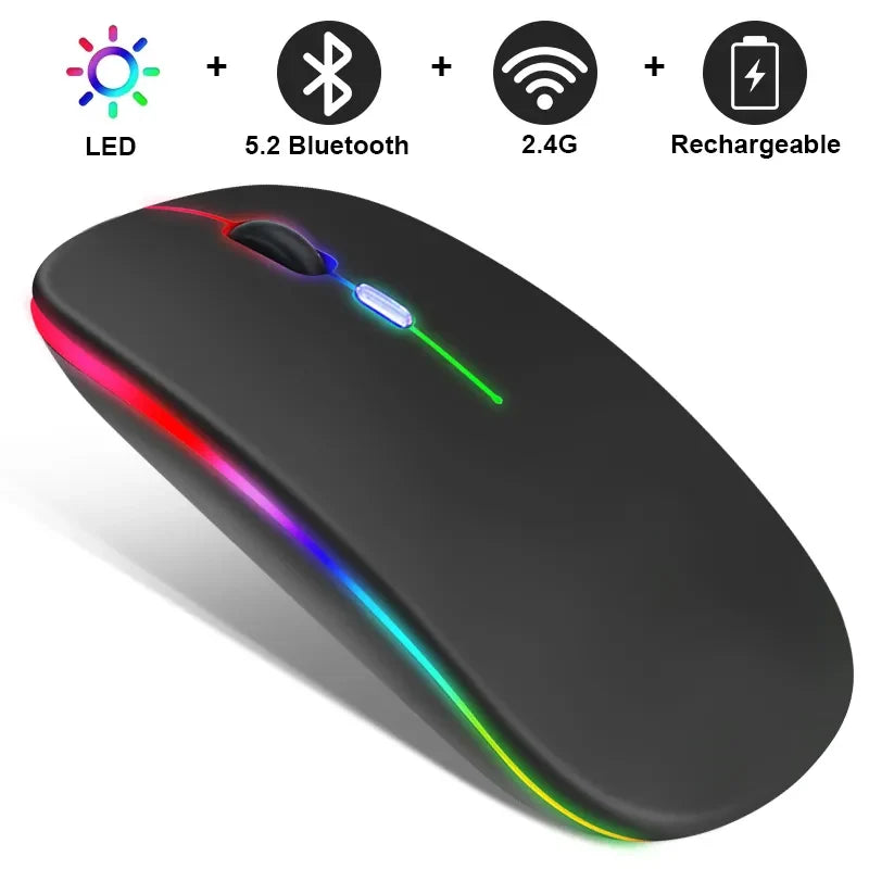 Draadloze LED oplaadbare muis