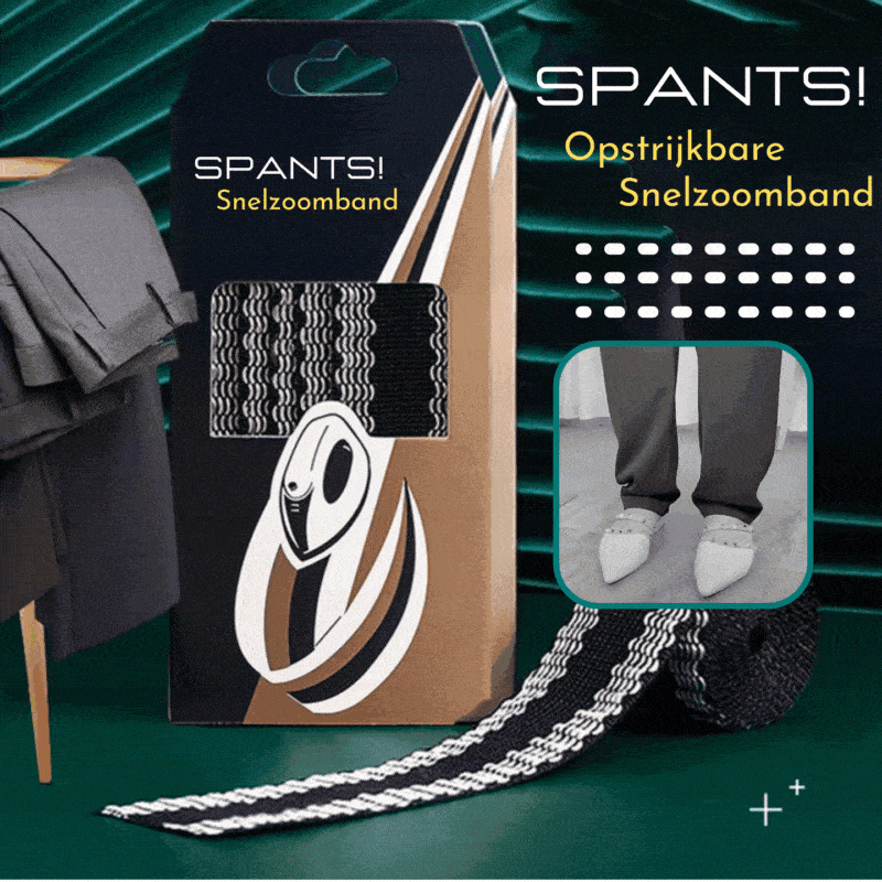 SPANTS! opstrijkbare snelzoomband