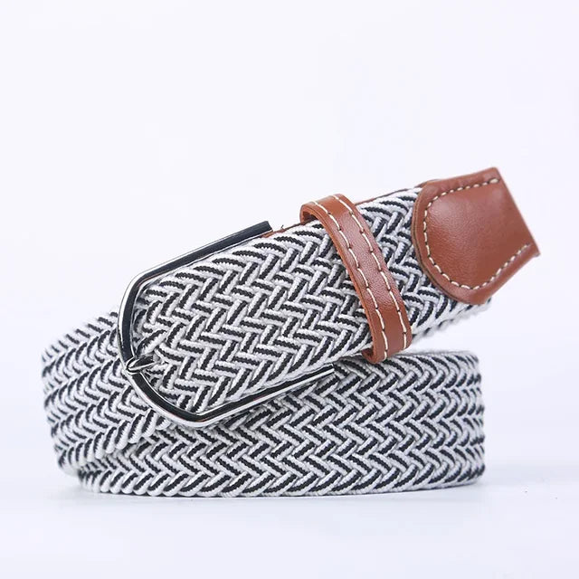 StretchBuckle elastische faux lederen riem