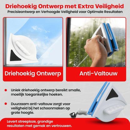 MagClean dubbelzijdige magnetische ruitenreiniger
