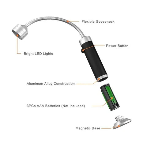 Navando magnetische flexibele BBQ lamp