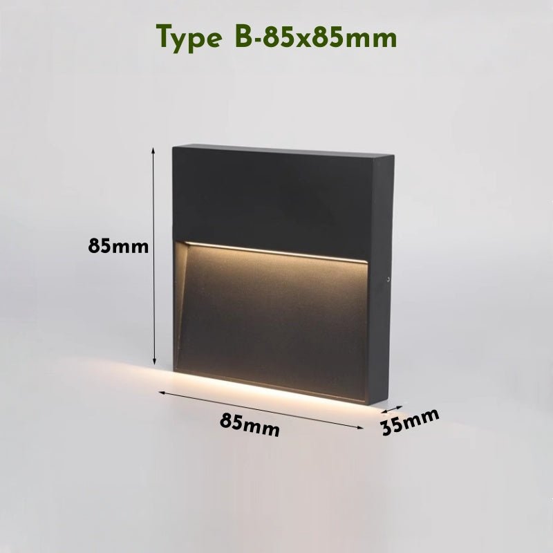 BESEGLOW vierkante led-buitenwandlamp