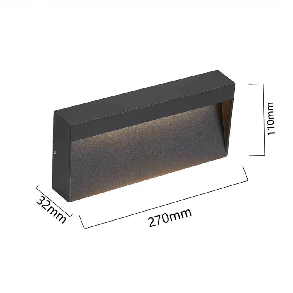 BESEGLOW vierkante led-buitenwandlamp