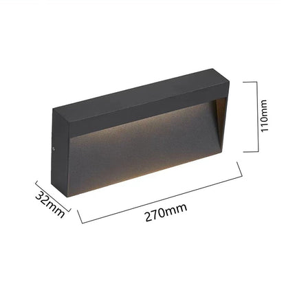 BESEGLOW vierkante led-buitenwandlamp