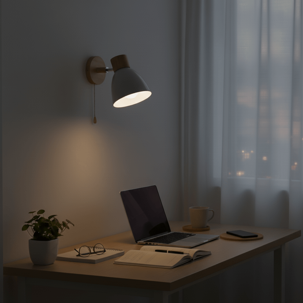 Yadiel houten wandlamp in Scandinavische stijl