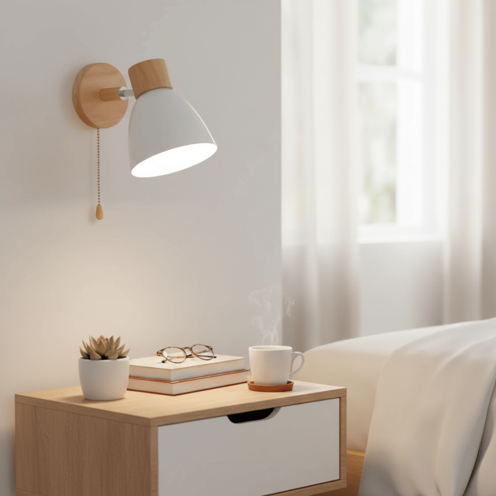 Yadiel houten wandlamp in Scandinavische stijl