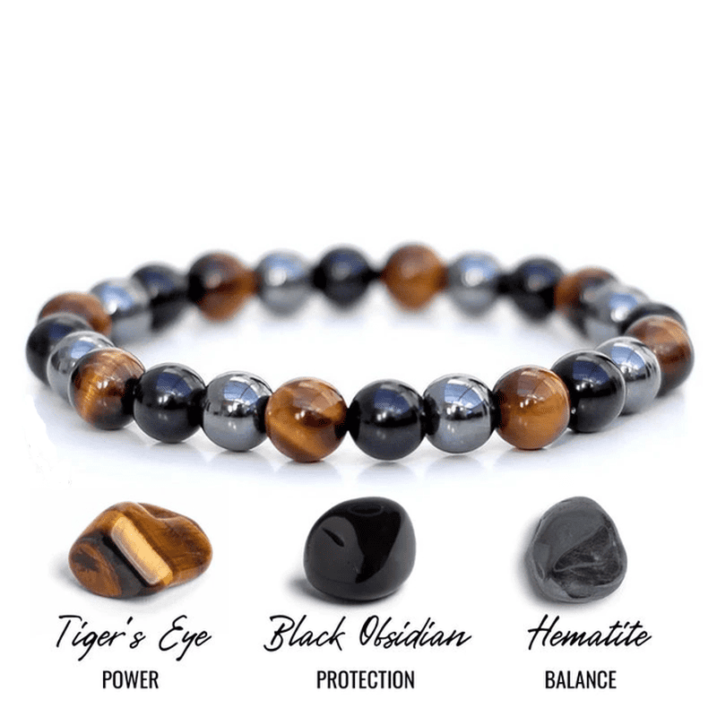 Triplery beschermende edelsteenarmband