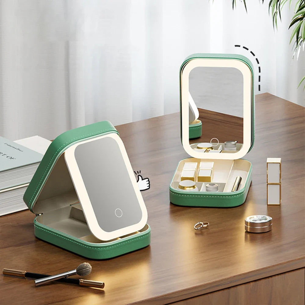 MirrorChic LED Make-Up Spiegel en Organizer