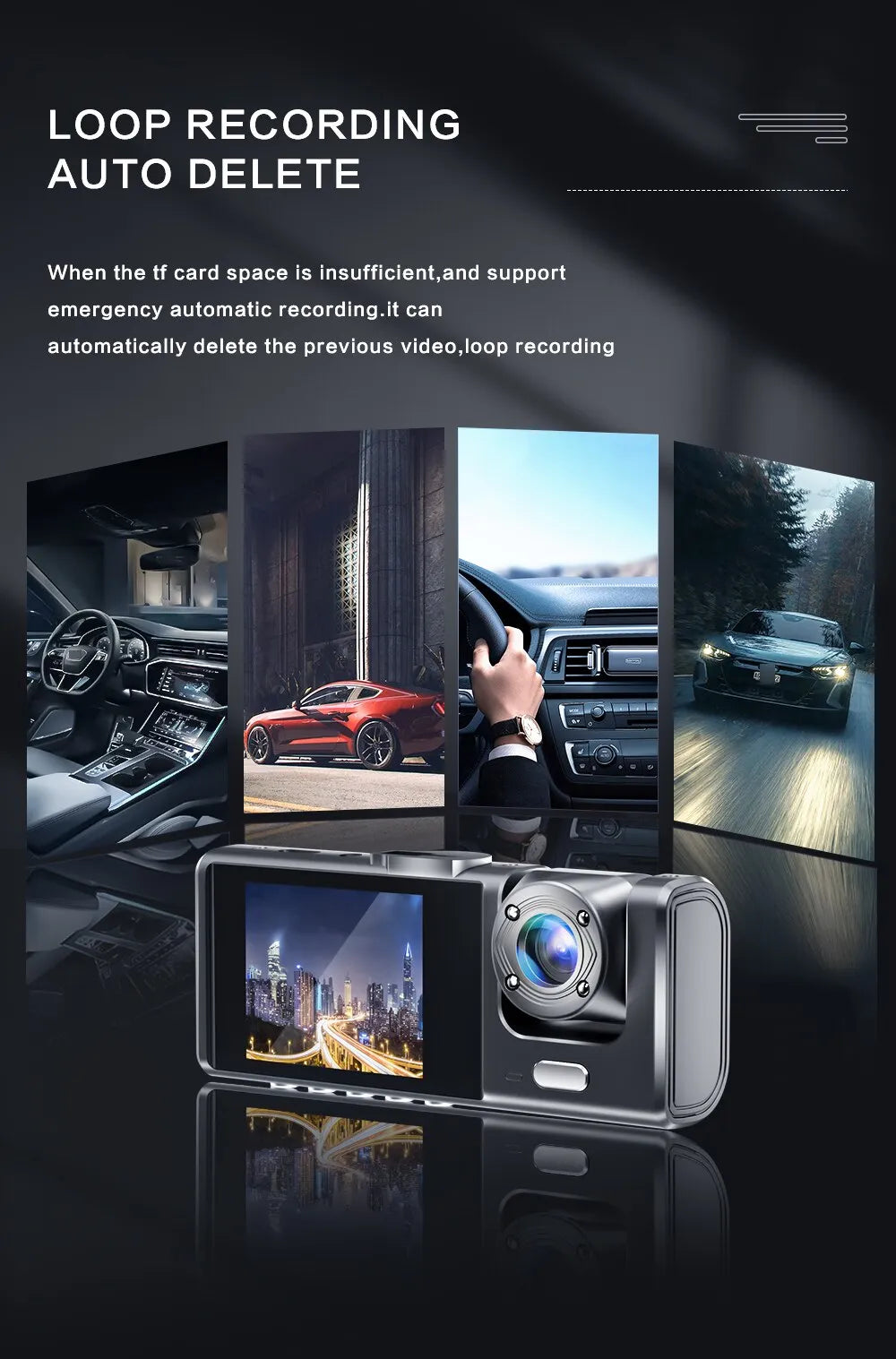 Sammy Jackson Full HD dashcam met nachtzicht