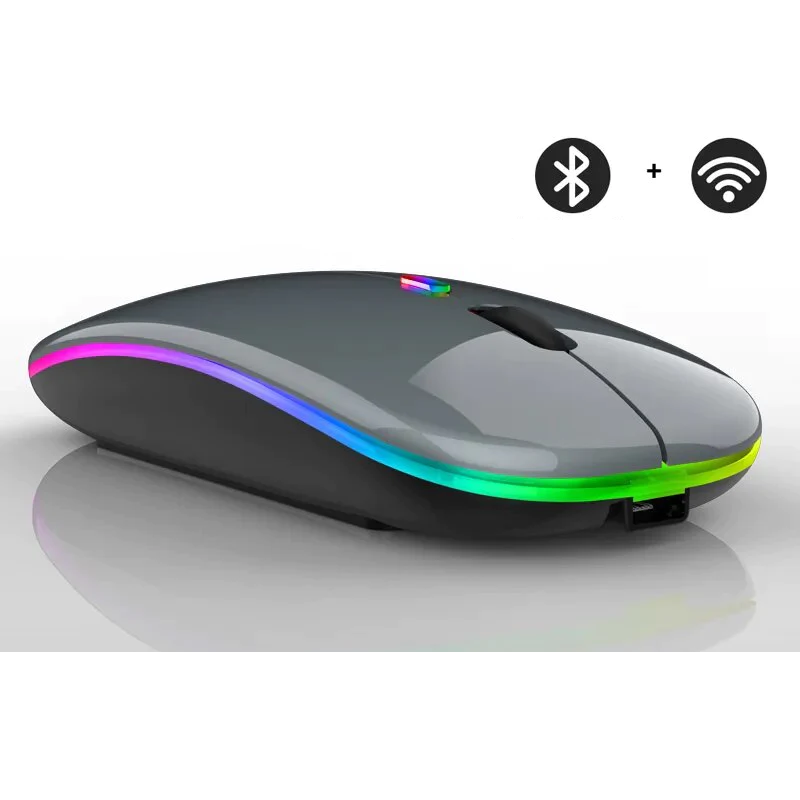 Draadloze LED oplaadbare muis