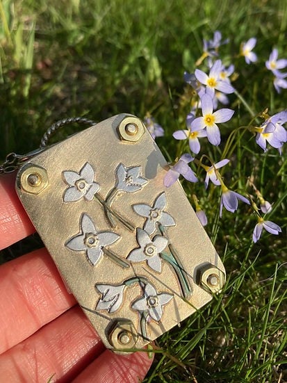 Navando mini bloemenpers in zakformaat