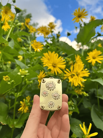 Navando mini bloemenpers in zakformaat