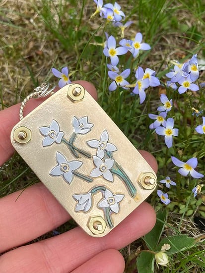 Navando mini bloemenpers in zakformaat
