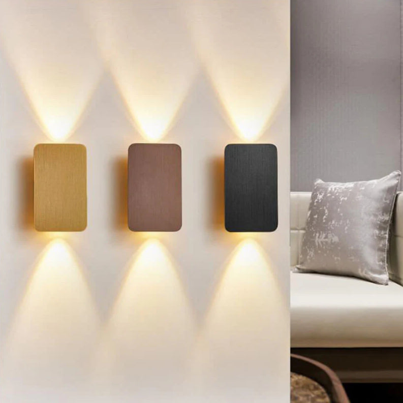 Minimalistische aluminium LED wandlamp