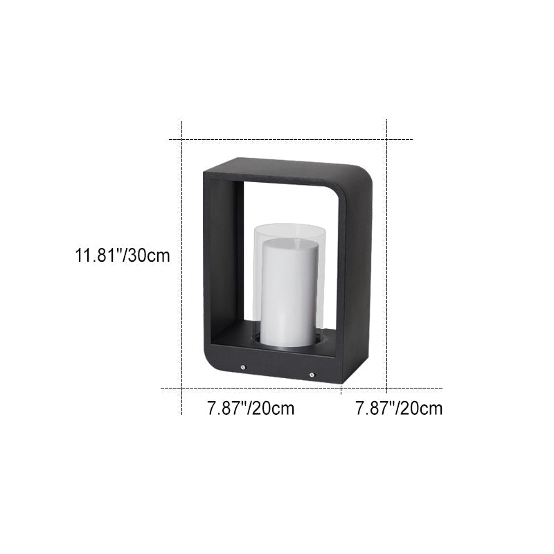 Minimalistisch LED buitenlamp met acryl kap