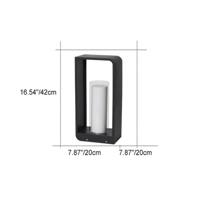 Minimalistisch LED buitenlamp met acryl kap