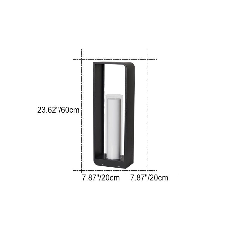 Minimalistisch LED buitenlamp met acryl kap