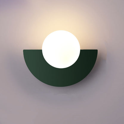 Glazen bolvormige moderne wandlamp