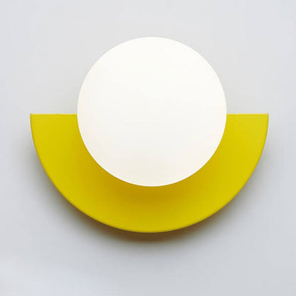 Glazen bolvormige moderne wandlamp