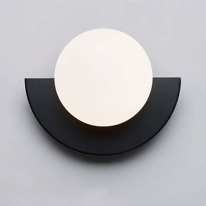 Glazen bolvormige moderne wandlamp