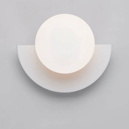 Glazen bolvormige moderne wandlamp