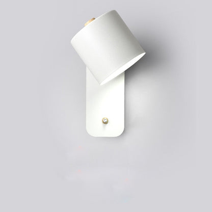 Moderne metalen led-wandlamp met schakelaar