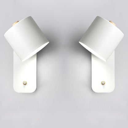 Moderne metalen led-wandlamp met schakelaar