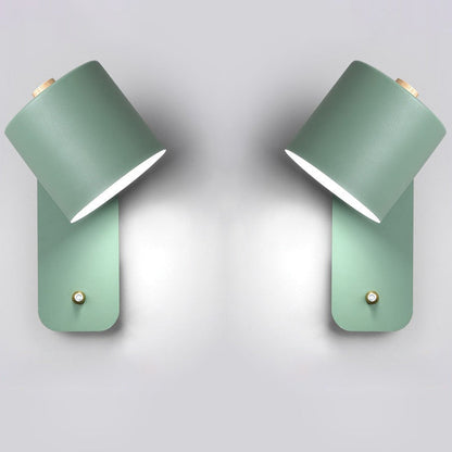 Moderne metalen led-wandlamp met schakelaar