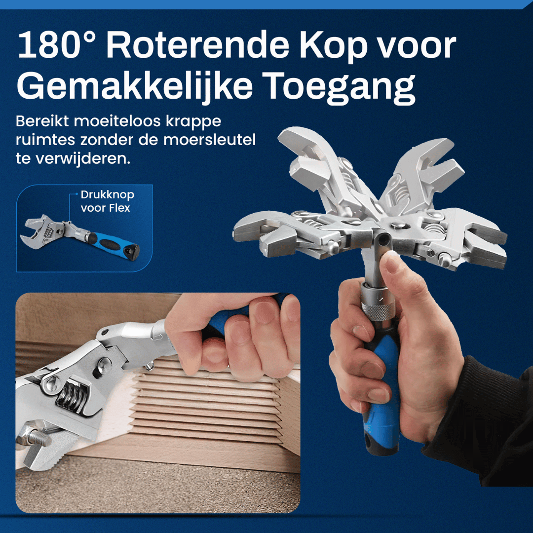 Multifix verstelbare 5-in-1 moersleutel