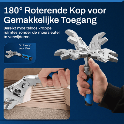 Multifix verstelbare 5-in-1 moersleutel