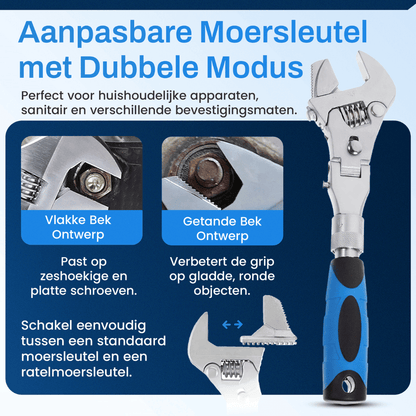 Multifix verstelbare 5-in-1 moersleutel