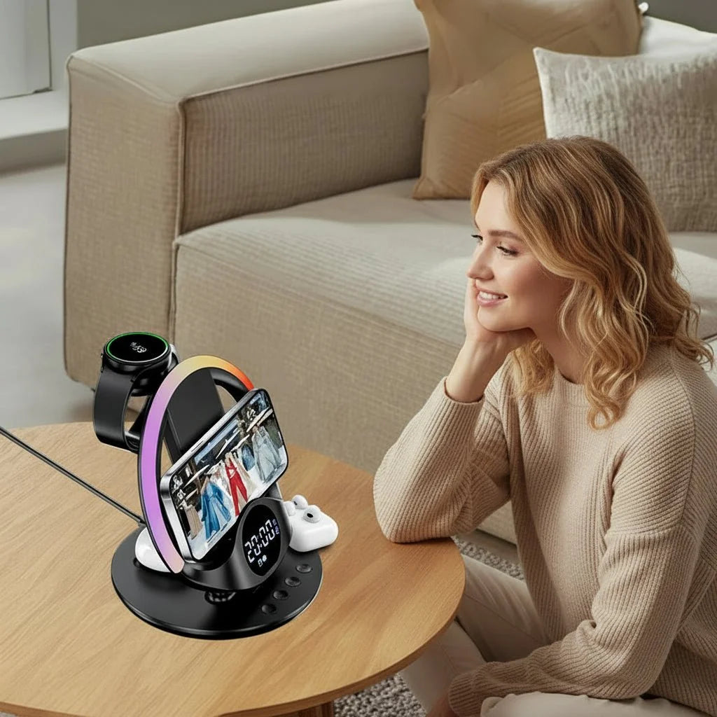 POWERHUB 6-in-1 draadloos oplaadstation