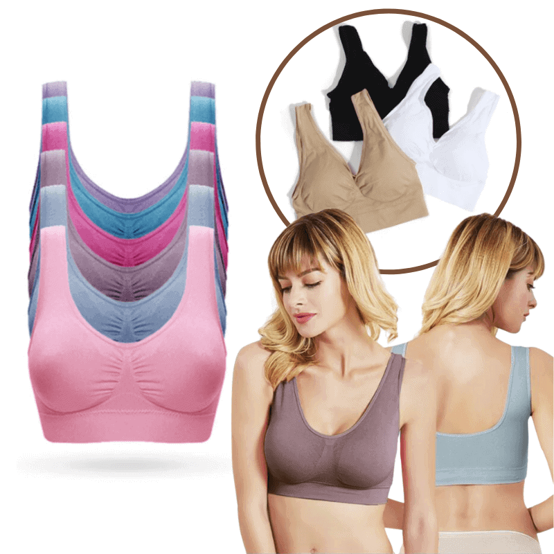 Naadloze push-up beha set