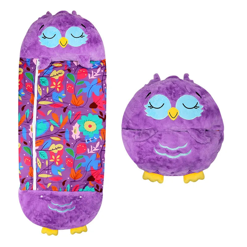 Navando 2-in-1 knuffelslaapzak voor kinderen