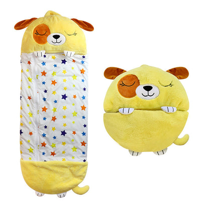 2-in-1 Kinderslaapzak En Knuffelkussen