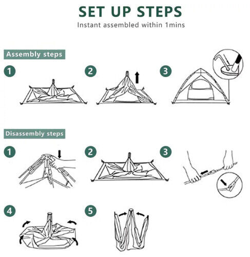 Navando automatische pop-up camping tent
