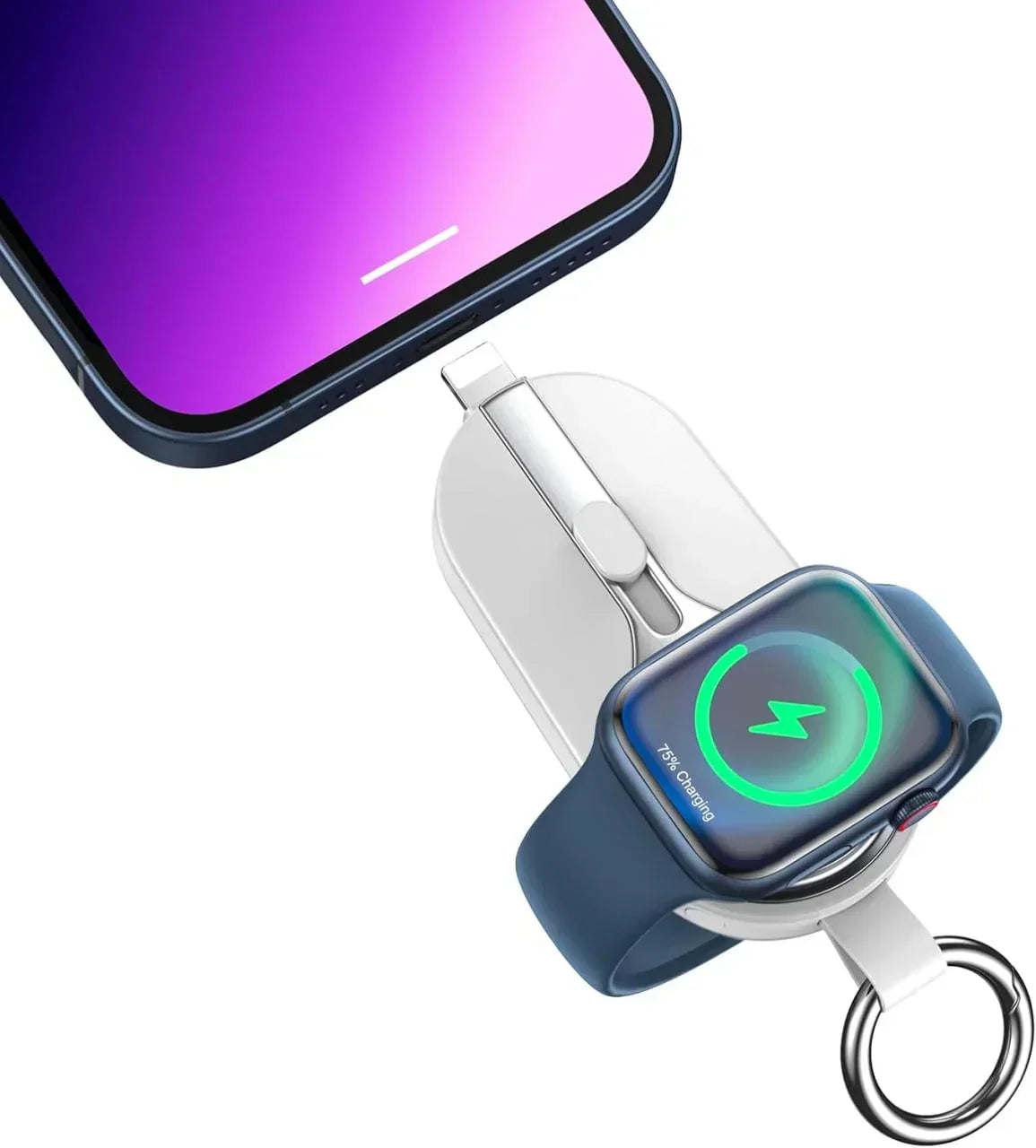 PowerKey draadloze powerbank sleutelhanger