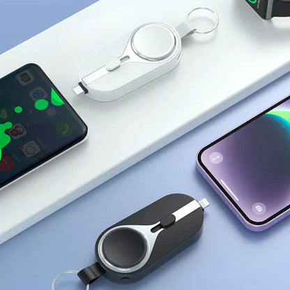 PowerClip draadloze powerbank sleutelhanger