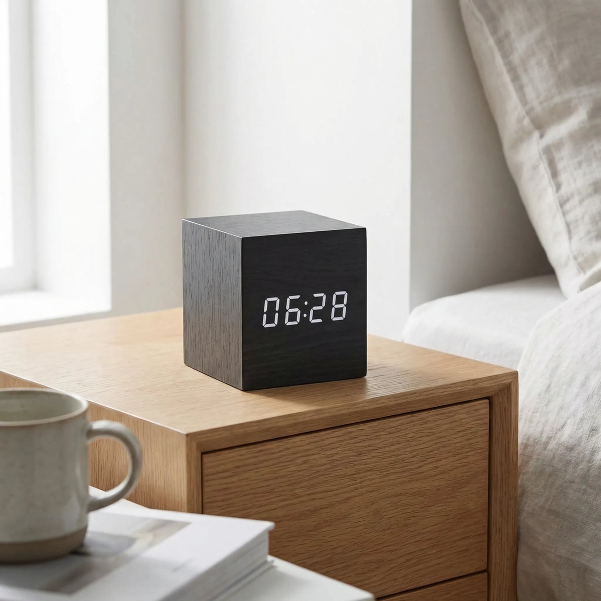 CubeLED compacte kubusvormige LED-wekker